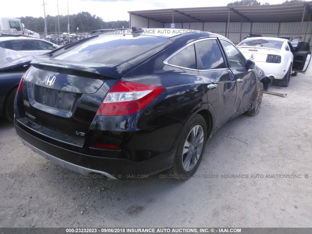 5J6TF1H58EL001172 - 2014 HONDA CROSSTOUR EXL BLACK photo 4