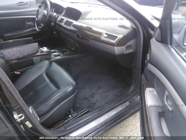 WBAGL63443DP63737 - 2003 BMW 745 I BLACK photo 5