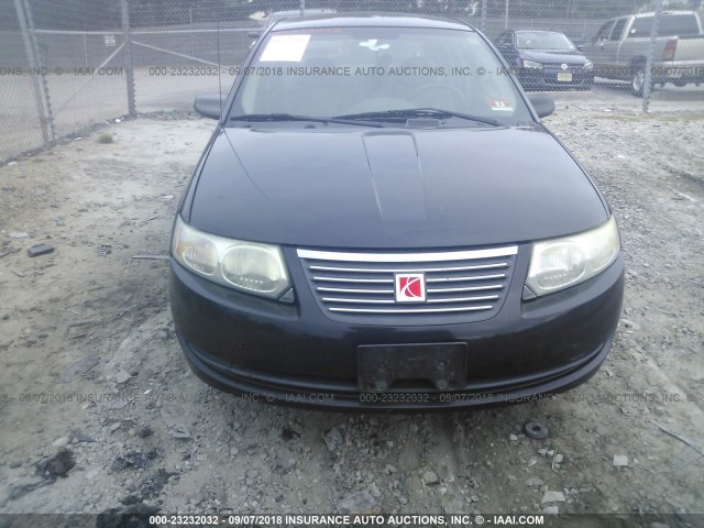 1G8AJ55FX6Z189637 - 2006 SATURN ION LEVEL 2 BLACK photo 6
