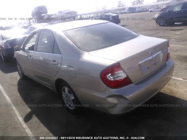 4T1BF32K83U057160 - 2003 TOYOTA CAMRY LE/XLE/SE Qızıl foto 3