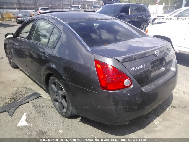 1N4BA41E46C814219 - 2006 NISSAN MAXIMA SE/SL BLACK photo 3