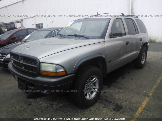 1B4HS38N32F157887 - 2002 DODGE DURANGO SPORT/SXT GRAY photo 2