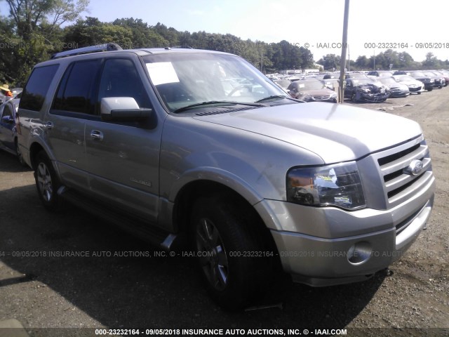 1FMFU20578LA49580 - 2008 FORD EXPEDITION LIMITED GRAY photo 1