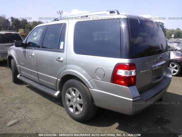 1FMFU20578LA49580 - 2008 FORD EXPEDITION LIMITED GRAY photo 3