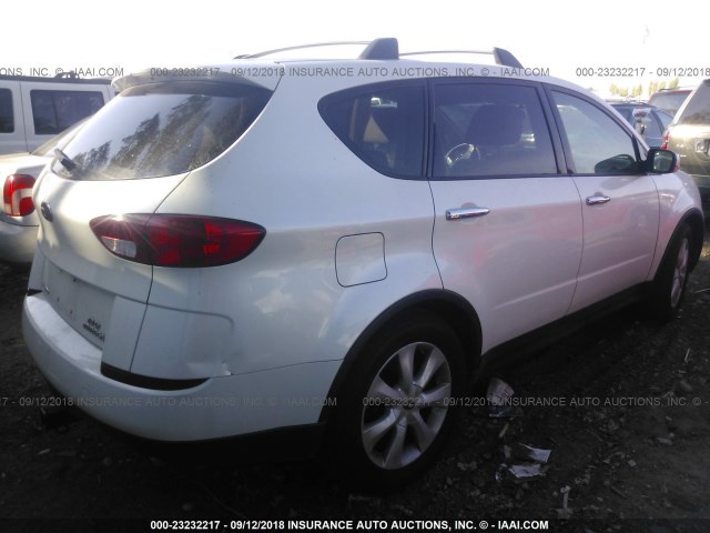 4S4WX86D274408240 - 2007 SUBARU B9 TRIBECA 3.0 H6/3.0 H6 LIMITED WHITE photo 4