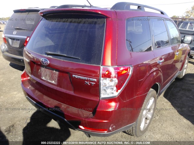 JF2SH66629H766893 - 2009 SUBARU FORESTER 2.5XT LIMITED RED photo 4