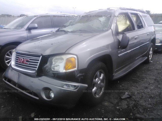 1GKET16S766102739 - 2006 GMC ENVOY XL GRAY photo 2