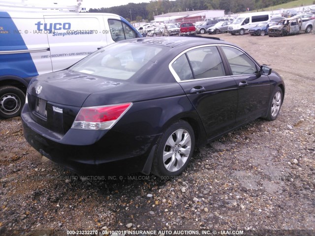 1HGCP26808A050597 - 2008 HONDA ACCORD EXL BLACK photo 4