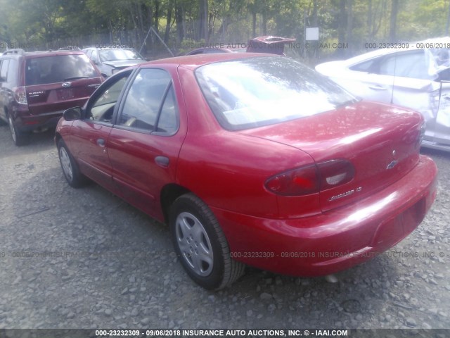 1G1JF524727205656 - 2002 CHEVROLET CAVALIER LS RED photo 3