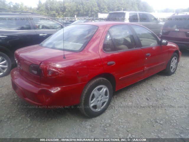 1G1JF524727205656 - 2002 CHEVROLET CAVALIER LS RED photo 4