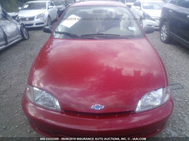 1G1JF524727205656 - 2002 CHEVROLET CAVALIER LS RED photo 6