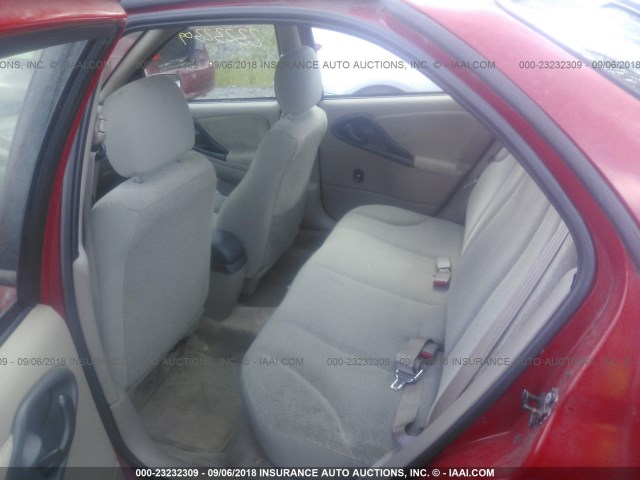 1G1JF524727205656 - 2002 CHEVROLET CAVALIER LS RED photo 8