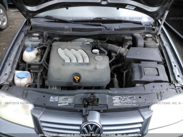 3VWSK69M23M147253 - 2003 VOLKSWAGEN JETTA GLS GRAY photo 10