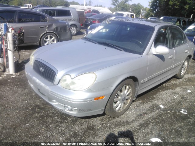 KMHWF35H63A871617 - 2003 HYUNDAI SONATA GLS/LX SILVER photo 2