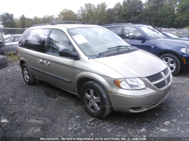 1D4GP45R06B754816 - 2006 DODGE CARAVAN SXT TAN photo 1