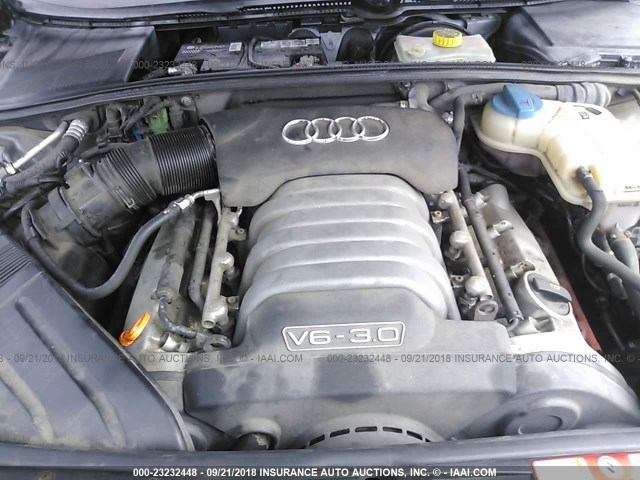 WAULT68E35A055290 - 2005 AUDI A4 3.0 QUATTRO/SPECIAL GRAY photo 10