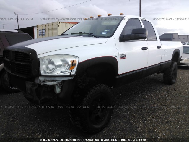 3D7MX38A28G232205 - 2008 DODGE RAM 3500 ST/SLT WHITE photo 2