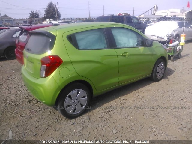 KL8CA6SAXGC623128 - 2016 CHEVROLET SPARK LS GREEN photo 4