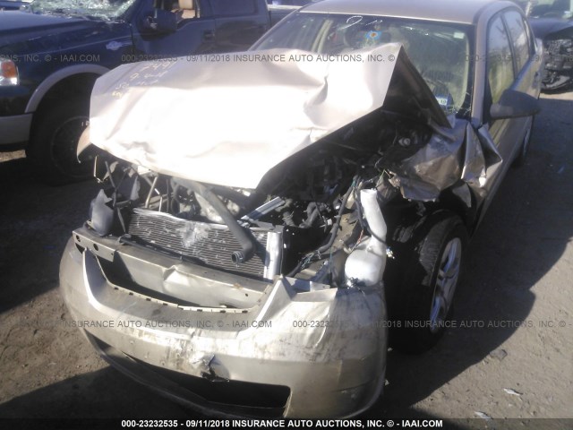1G1ZS58N88F107491 - 2008 CHEVROLET MALIBU LS 金色 照片 6