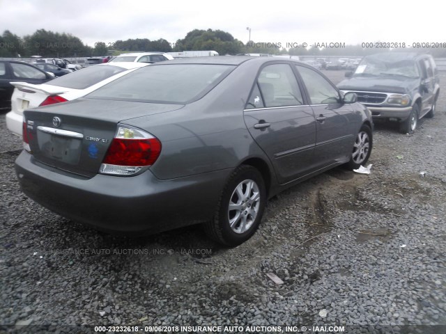 4T1BE32K65U598116 - 2005 TOYOTA CAMRY LE/XLE/SE Сұр фото 4