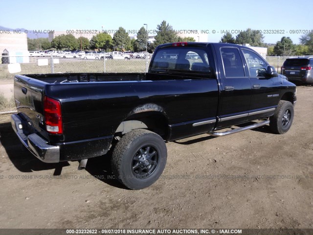 3D7KU28D14G159696 - 2004 DODGE RAM 2500 ST/SLT 黑色 照片 4