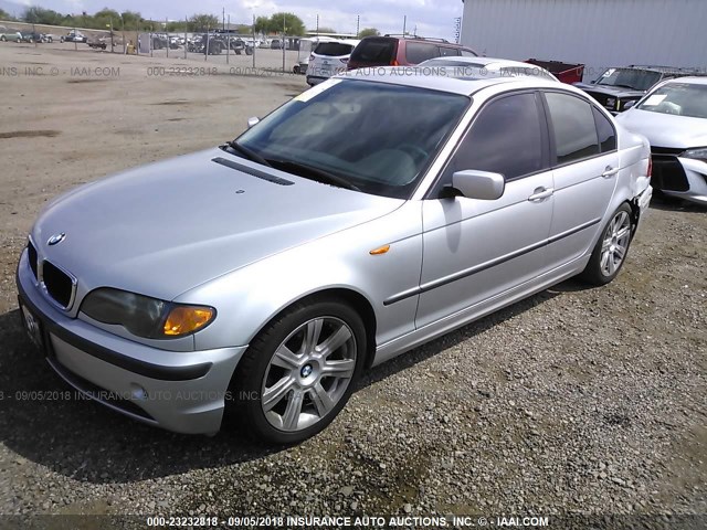 WBAEV334X2KL71601 - 2002 BMW 325 I SILVER photo 2