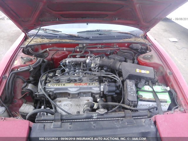 JT2AT86F9L0013235 - 1990 TOYOTA CELICA ST RED photo 10