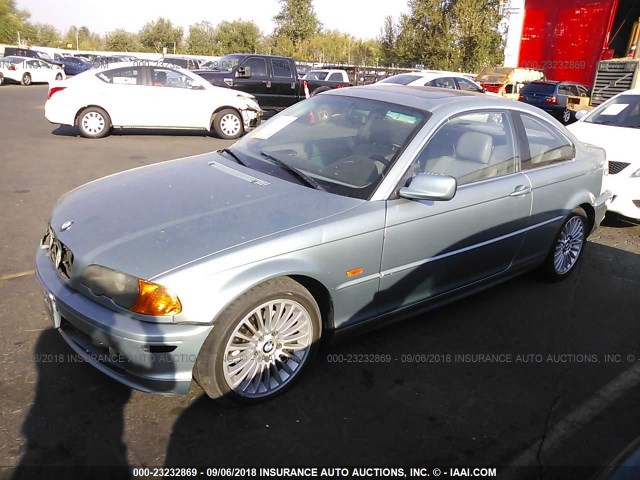 WBABN33491JW59651 - 2001 BMW 325 CI SILVER photo 2