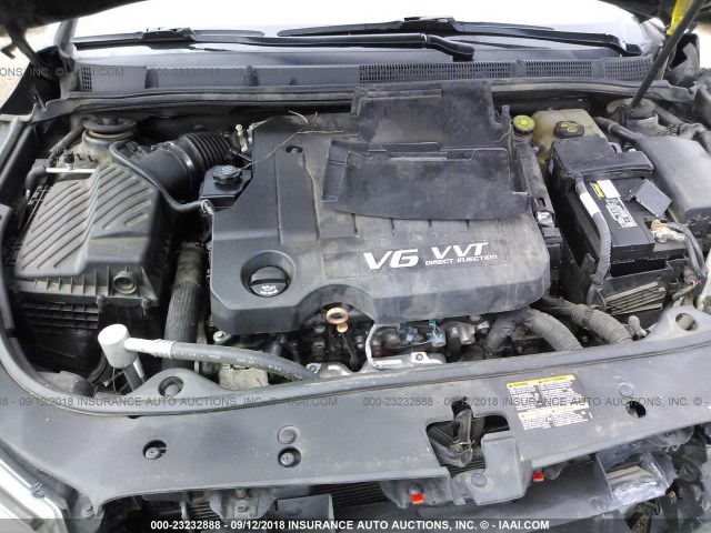 1G4GE5EV2AF177807 - 2010 BUICK LACROSSE CXS BLACK photo 10