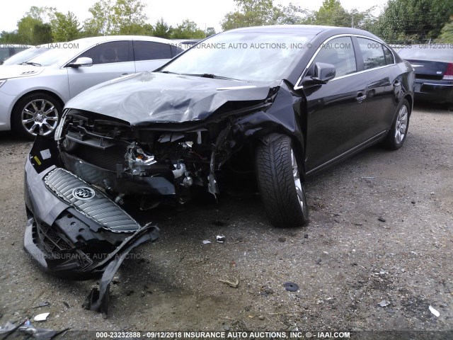 1G4GE5EV2AF177807 - 2010 BUICK LACROSSE CXS BLACK photo 2