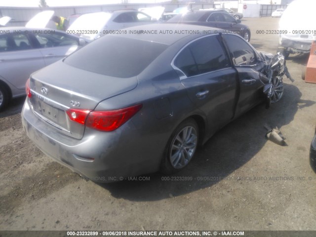 JN1EV7AR3HM835143 - 2017 INFINITI Q50 PREMIUM/SPORT/SE GRAY photo 4