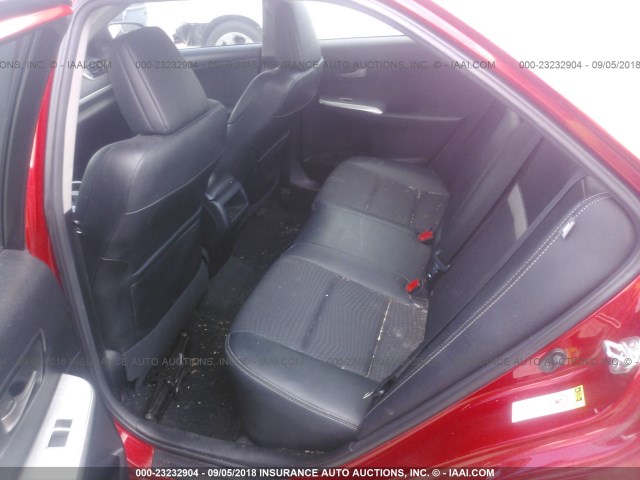 4T1BF1FK0CU543217 - 2012 TOYOTA CAMRY SE/LE/XLE წითელი ფოტო 8