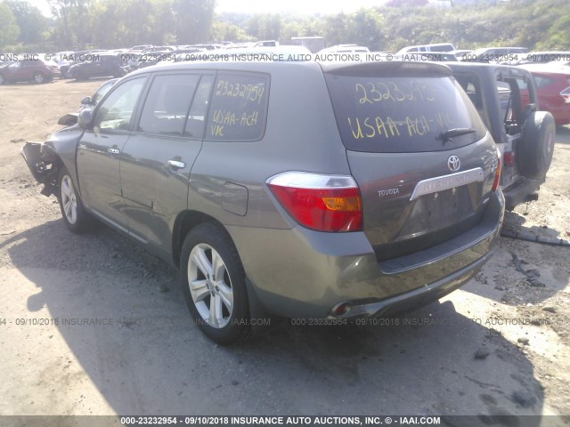 JTEES42A582033116 - 2008 TOYOTA HIGHLANDER LIMITED GREEN photo 3