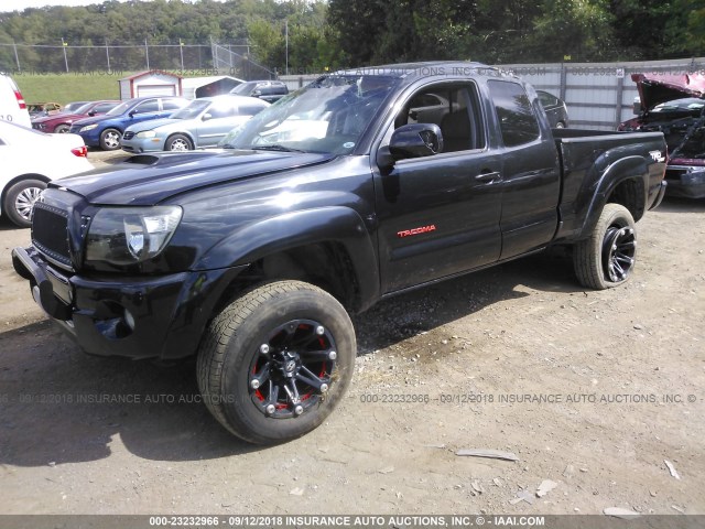 5TEUU42N06Z241314 - 2006 TOYOTA TACOMA ACCESS CAB BLACK photo 2