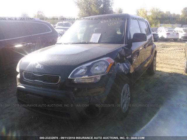 KNDJT2A57D7749084 - 2013 KIA SOUL BLACK photo 2