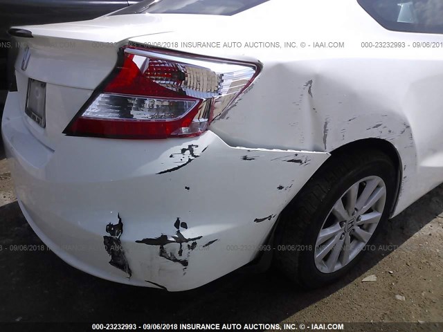 2HGFG3B07CH539947 - 2012 HONDA CIVIC EXL 白色 照片 6