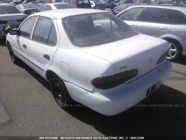 1Y1SK5264VZ453960 - 1997 GEO PRIZM LSI WHITE photo 3