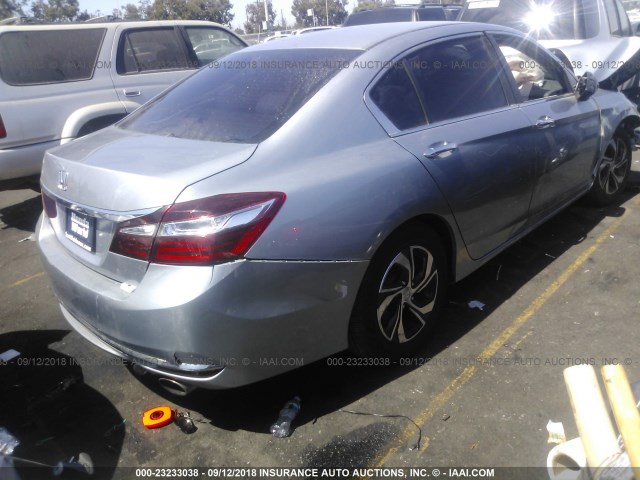 1HGCR2F3XGA176723 - 2016 HONDA ACCORD LX SILVER photo 4