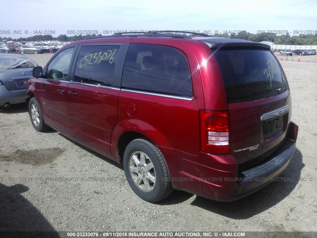 2A8HR54P78R767660 - 2008 CHRYSLER TOWN & COUNTRY TOURING RED photo 3