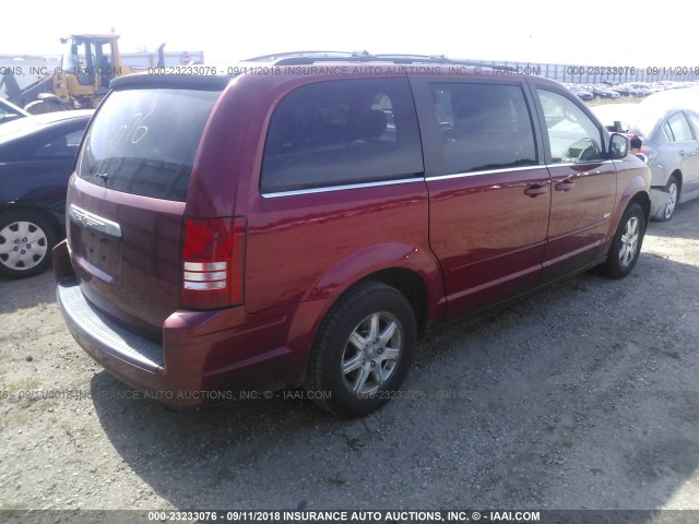 2A8HR54P78R767660 - 2008 CHRYSLER TOWN & COUNTRY TOURING RED photo 4