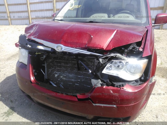 2A8HR54P78R767660 - 2008 CHRYSLER TOWN & COUNTRY TOURING RED photo 6