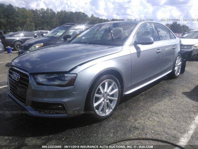 WAUFFAFL5FA080525 - 2015 AUDI A4 PREMIUM PLUS GRAY photo 2