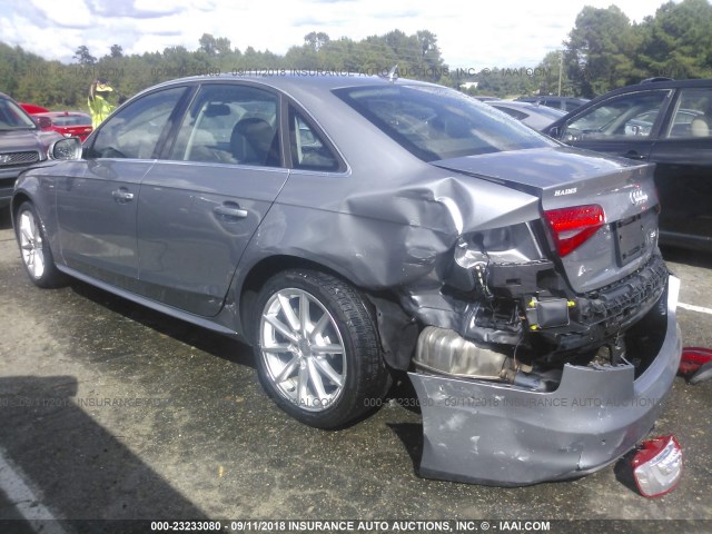 WAUFFAFL5FA080525 - 2015 AUDI A4 PREMIUM PLUS GRAY photo 3