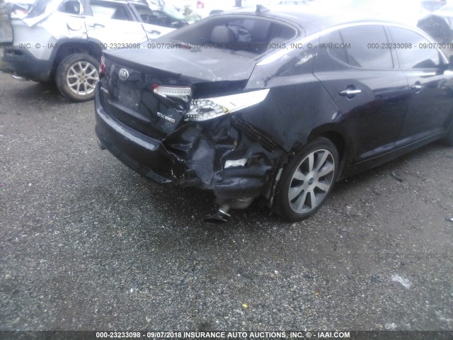 5XXGR4A69DG154211 - 2013 KIA OPTIMA SX BLACK photo 6