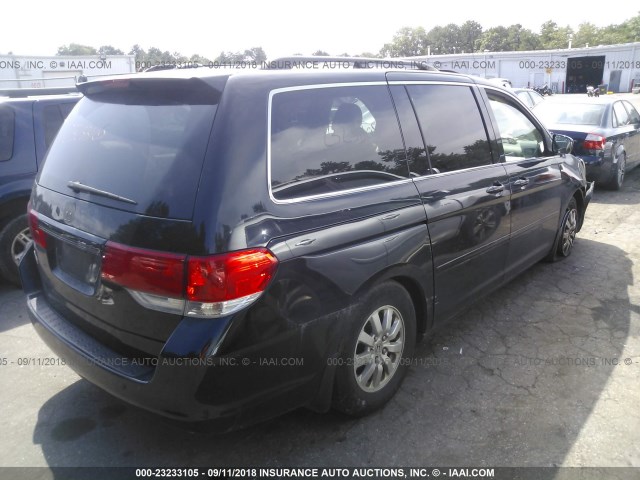 5FNRL38778B114544 - 2008 HONDA ODYSSEY EXL BLACK photo 4