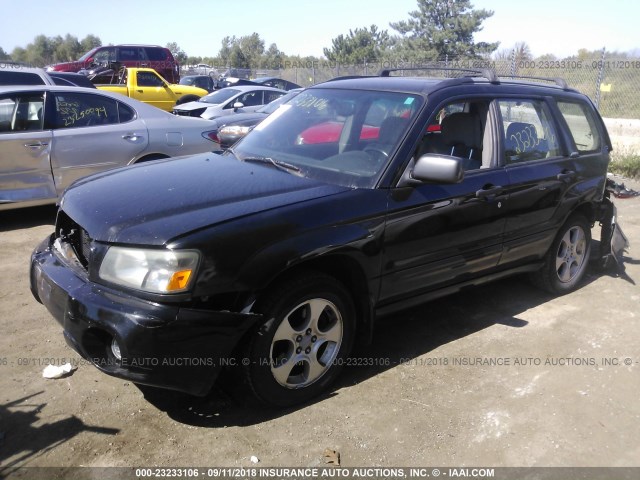 JF1SG65633H714527 - 2003 SUBARU FORESTER 2.5XS შავი ფოტო 2