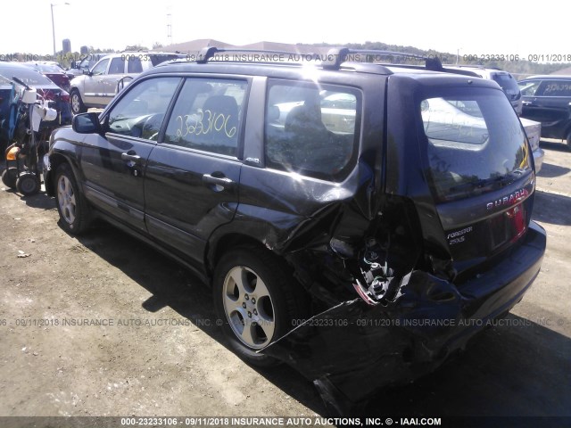 JF1SG65633H714527 - 2003 SUBARU FORESTER 2.5XS BLACK photo 3