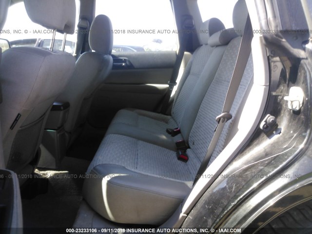 JF1SG65633H714527 - 2003 SUBARU FORESTER 2.5XS შავი ფოტო 8
