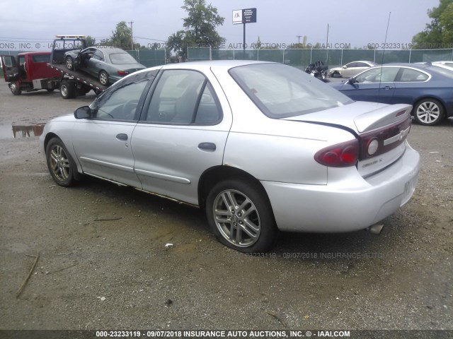 1G1JF52F537142785 - 2003 CHEVROLET CAVALIER LS SILVER photo 3