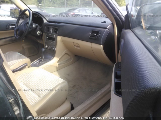 JF1SG656X4H722268 - 2004 SUBARU FORESTER 2.5XS Жасыл фото 5